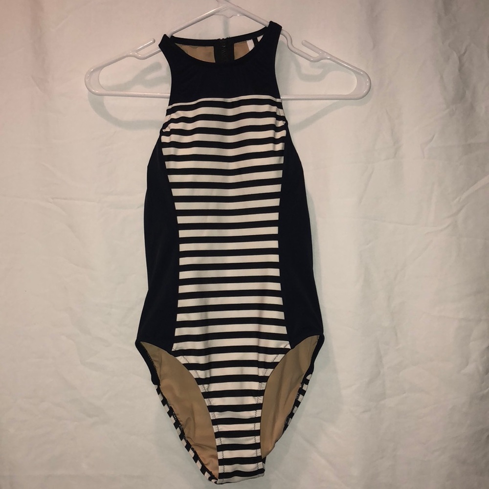 J crew stripped bathing suit